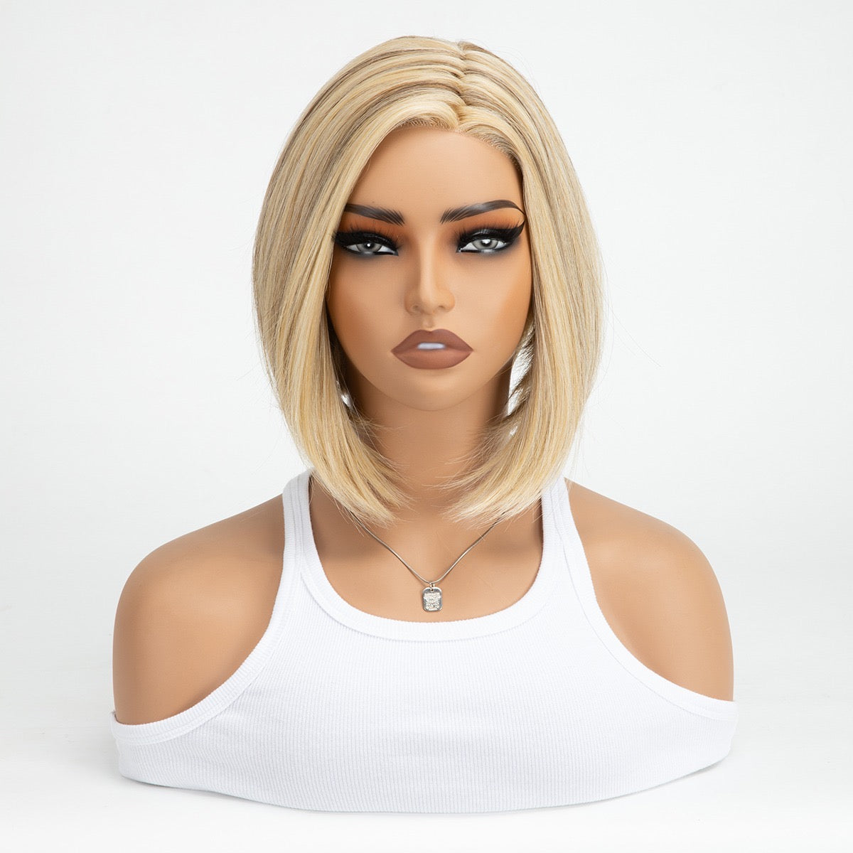 Honey Luxe Bob - Monofilament Wig Premium Synthetic Wig T-part Swiss lace