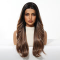 Drama Cookie - Brown Sugar Balayage Wavy Monofilament Wig Glueless